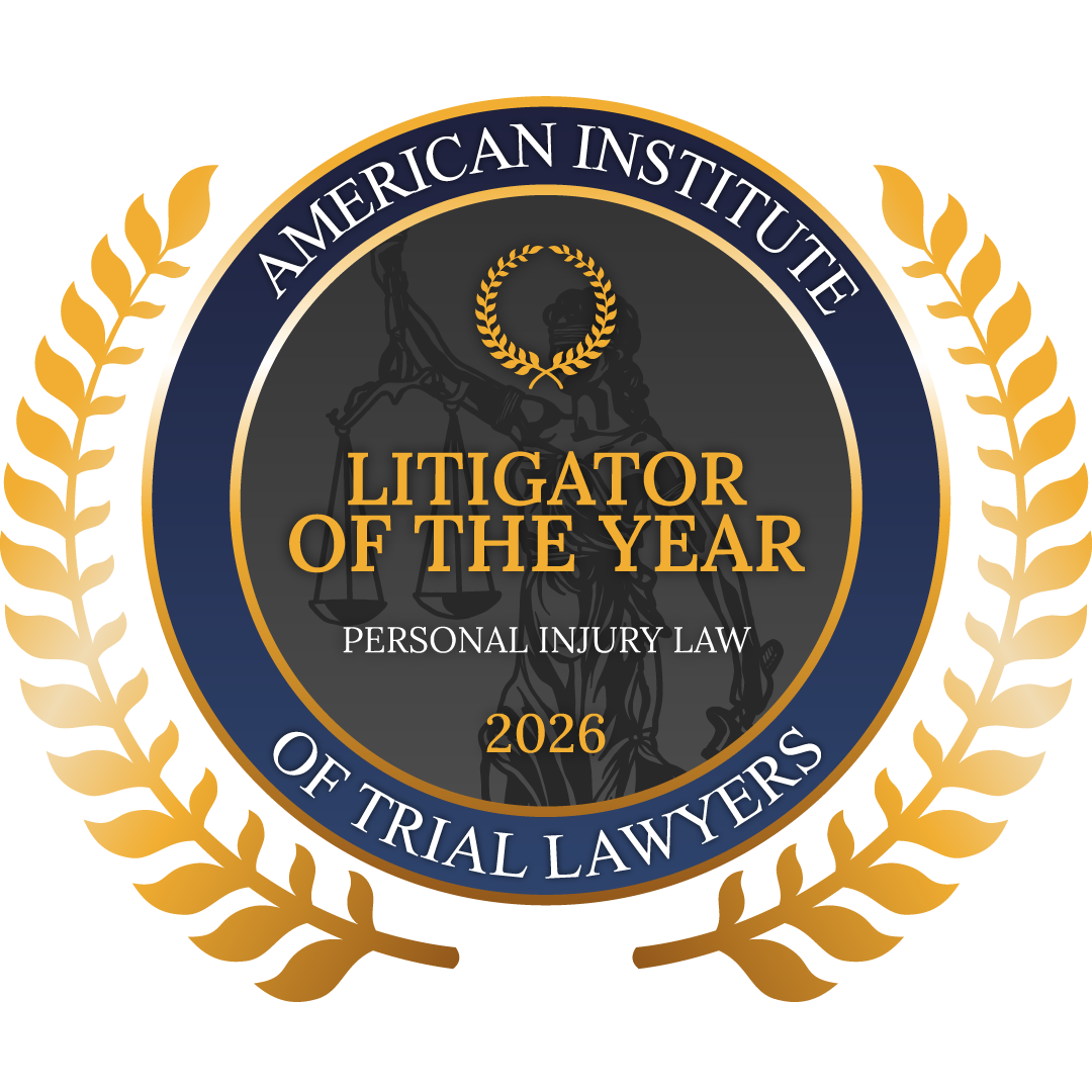 Reconocimiento Litigator of the Year 2026 en derecho de lesiones personales otorgado a Glen W. Morgan por el American Institute of Trial Lawyers